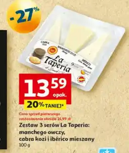 Auchan Zestaw 3 serów La Taperia oferta