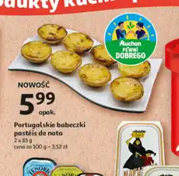 Auchan Portugalskie babeczki pastéis de nata oferta