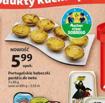 Auchan Portugalskie babeczki pastéis de nata oferta
