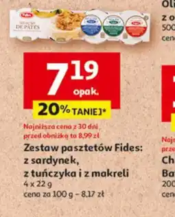 Auchan Zestaw pasztetów Fides oferta