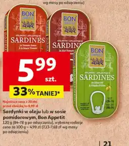 Auchan Sardynki Bon Appetit oferta