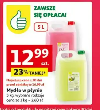 Auchan Mydło w płynie oferta