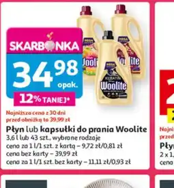 Auchan Płyn lub kapsułki do prania Woolite oferta