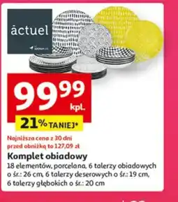Auchan Komplet obiadowy Actuel oferta