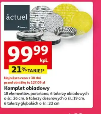 Auchan Komplet obiadowy Actuel oferta