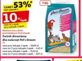 Auchan Zwirek drewniany dla zwierząt Pet's Dream oferta