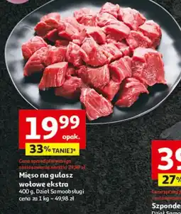 Auchan Mięso na gulasz wołowe ekstra oferta