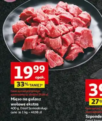 Auchan Mięso na gulasz wołowe ekstra oferta