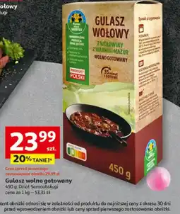 Auchan Gulasz wołowo gotowany oferta