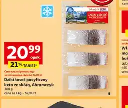 Auchan Dzikie łosoś pacyficzny keta ze skórą, Abramczyk oferta