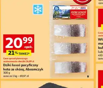 Auchan Dzikie łosoś pacyficzny keta ze skórą, Abramczyk oferta