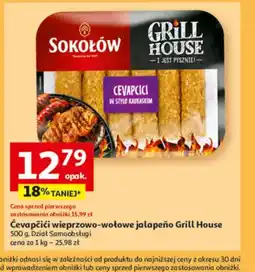 Auchan Cevapcici wieprzowo-wołowe jalapeno Grill House oferta