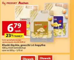 Auchan Kluski śląskie, gnocchi lub kopytka oferta
