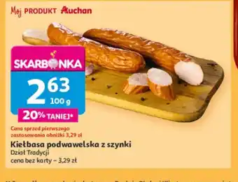 Auchan Kiełbasa podwawelska z szynki oferta