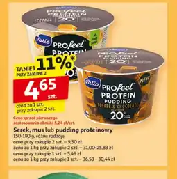 Auchan Serek, mus lub pudding proteinowy Valio Profeel oferta