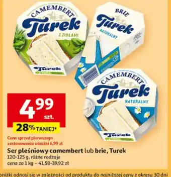 Auchan Ser pleśniowy camembert lub brie, Turek oferta