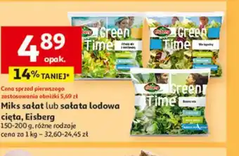 Auchan Miks sałat lub sałata lodowa Green Time oferta