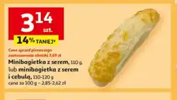 Auchan Minibagietka z serem lub z serem i cebulą oferta