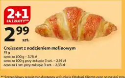 Auchan Croissant z nadzieniem malinowym oferta