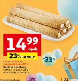 Auchan Rurki ze śmietaną oferta