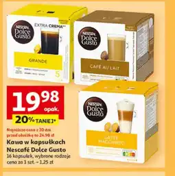Auchan Kawa w kapsułkach Nescafé Dolce Gusto oferta