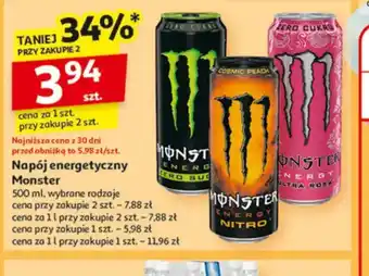Auchan Napój energetyczny Monster oferta