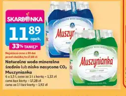 Auchan Naturalna woda mineralna Muszynianka oferta