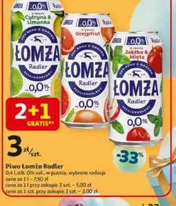 Auchan Piwo Lomża Radler oferta