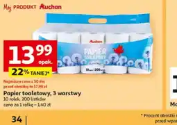 Auchan Papier toaletowy Auchan oferta