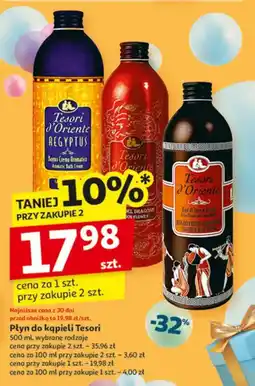Auchan Płyn do kąpieli Tesori oferta