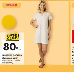 Auchan Sukienka damska z kieszeniami oferta