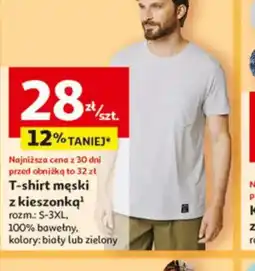 Auchan T-shirt męski z kieszonką oferta