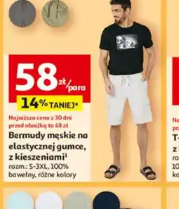 Auchan Bermudy męskie oferta