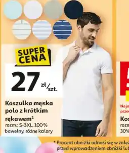 Auchan Koszulka męska polo z krótkim rękawem oferta