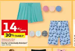 Auchan Szorty lub bermudy dziecięce oferta