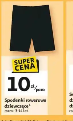 Auchan Spodenki rowerowe dziewczęce oferta