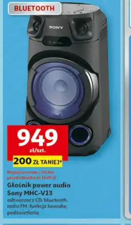 Auchan Głośnik power audio Sony MHC-V13 oferta