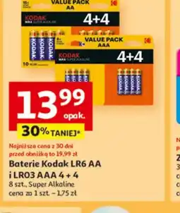 Auchan Baterie Kodak LR6 AA i LR03 AAA oferta
