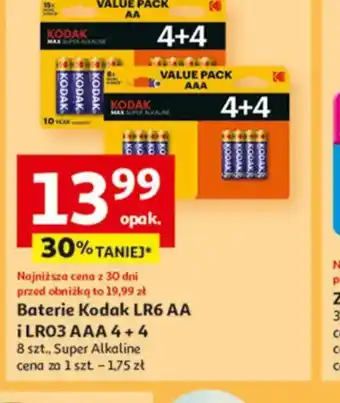 Auchan Baterie Kodak LR6 AA i LR03 AAA oferta