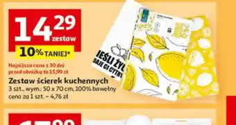 Auchan Zestaw ścierek kuchennych oferta