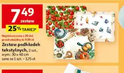 Auchan Zestaw podkładek tekstylnych oferta