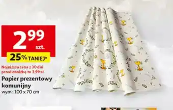 Auchan Papier prezentowy komunijny oferta