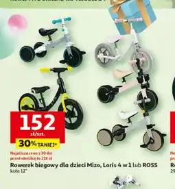 Auchan Rowerek biegowy dla dzieci Mizo, Loris 4 w 1 lub Ross oferta