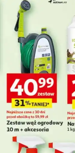 Auchan Zestaw wąż ogrodowy oferta