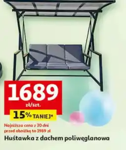 Auchan Huśtawka z dachem poliwęglanowa oferta