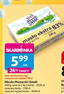 Auchan Masło ekstra Mazurski Smak oferta