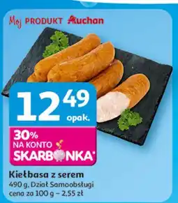 Auchan Kiełbasa z serem Auchan Różnorodne (Logo Czerwone) oferta