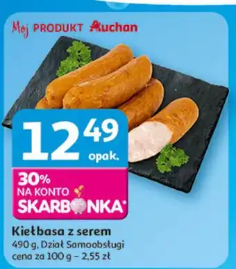 Auchan Kiełbasa z serem Auchan Różnorodne (Logo Czerwone) oferta