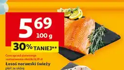Auchan Łosoś norweski płat ze skórą oferta