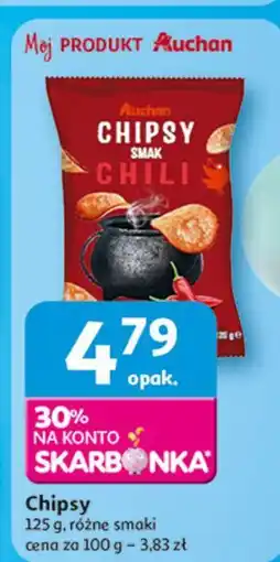 Auchan Chipsy chili Auchan Różnorodne (Logo Czerwone) oferta